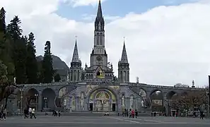 Rosary Basilica, Lourdes, France, 1899.