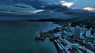 Sandakan, Malaysia at dusk