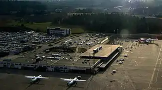 Torp Sandefjord Airport, aerial view