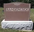 Sandercock family grave marker