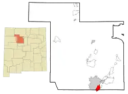 Location of Corrales, New Mexico