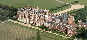 Sandringham House, the private residence of Charles III in Norfolk.