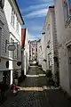 Typical narrow street in Sandviken