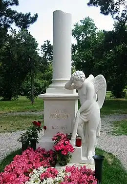 Mozart memorial in St. Marx Cemetery
