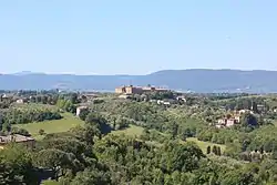View of the monastery of Sant'Eugenio in Costafabbri