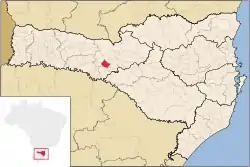 Location of Joaçaba