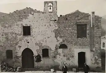 The family home (Santa Anastasia), just south of Cefalu as it looked in 1940, Photo