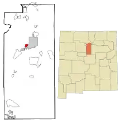 Location of Agua Fria, New Mexico