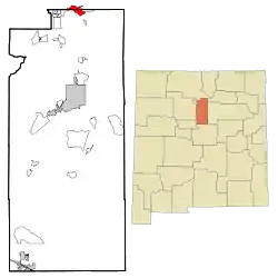 Location of Chimayo, New Mexico