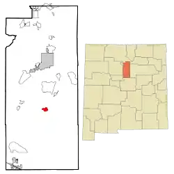 Location of Galisteo, New Mexico