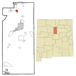 Location of Pojoaque, New Mexico.