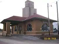The Santa Fe Depot for the Midland Railway in west Baldwin City.
