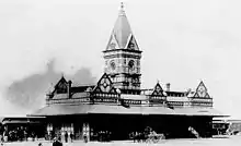 The California Southern Railroad's San Diego passenger terminal, built in 1887