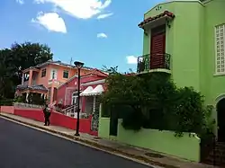 Homes on Calle Borinqueña in Santa Rita subbarrio