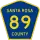 County Road 89 marker