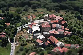 An aerial view of Santa-Maria-Poggio