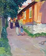 Alley in Naantali, 1913