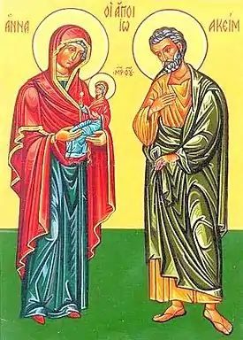 Holy and Righteous Ancestors of God Joachim and Anna.