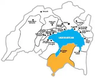 Santiago Atitlán map
