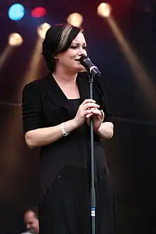 Sara Löfgren during the Stockholm Pride Festival in August 2007