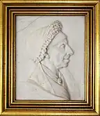 Bas relief of Sarah Workum, private collection.