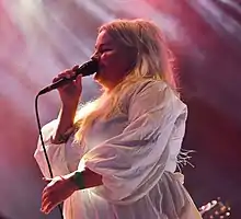 Sarah Klang at Malmöfestivalen in 2018