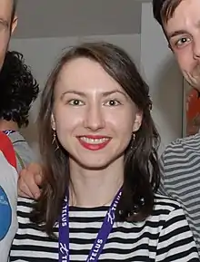 Sarah Kolasky at a CFC Filmmakers Reception in 2011