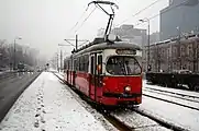 Tram #707 past Univerzitet