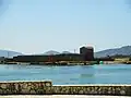 View of the Castle from across the Channel of Vivari.