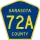 County Road 72A marker