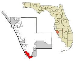 Location in Sarasota County and the state of Florida