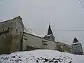 Medieval Evangelical Lutheran Transylvanian Saxon fortified church church of Șaroș pe Târnave in winter