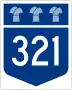Highway 321 marker