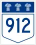 Highway 912 marker