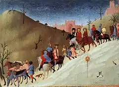 Sassetta, The Journey of the Magi, c. 1432-1436