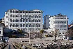 Hotels at Sassnitz beach promenade (seen from the pier)