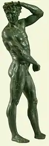 1542 Cellini statue which would have flanked the Nymphe de Fontainebleau