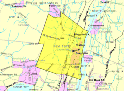 U.S. Census map of town