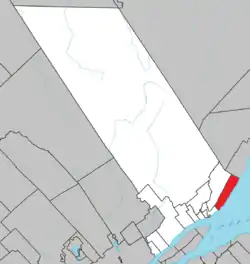 Location within La Côte-de-Beaupré RCM