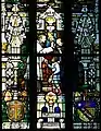 Stained glass, Church Notre-Dame-de-la-Nativité, Saverne, Alsace, Bas-Rhin, France, 1925.