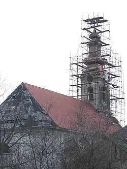 The former Protestant Church, now Serbian Orthodox.