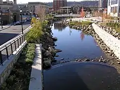The Saw Mill River in Getty Square