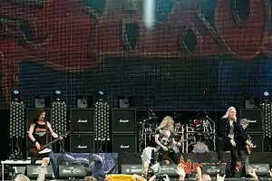 Saxon performing at Wacken Open Air 2016