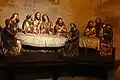 Late Gothic life-sized "Last supper" inside the church