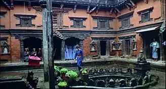 Scene filmed at Sundhari Chowk, Patan