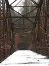 View of Schell Bridge facing the east bank of the Connecticut River.