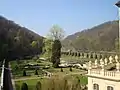 The formal gardens of the Schloss