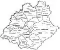 Places in the town Schmallenberg and outline of the former municipalities before 1975