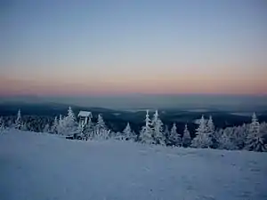 View from the Schneekopf in winter