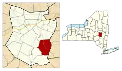 Location in Schoharie County and the state of New York.